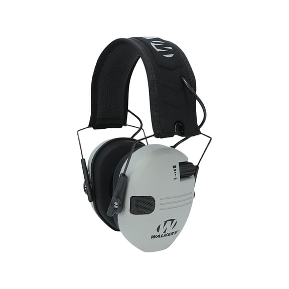 Walker's Razor Compact Youth & Women's Electronic Ear Muffs Gray