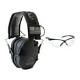 thumbnail image 1 of Walker’s Razor Slim Electronic Muff (Black Patriot Version) with Glasses (Clear), 1 of 4