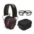 thumbnail image 1 of Walker’s Razor Slim Electronic Muff (Black/Pink) with Ballistic Protection Glasses, and Case, 1 of 6