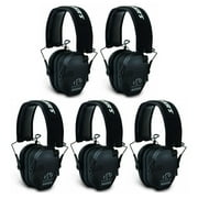 Walker's Razor Slim Electronic Shooting Muffs 5-Pack, Black