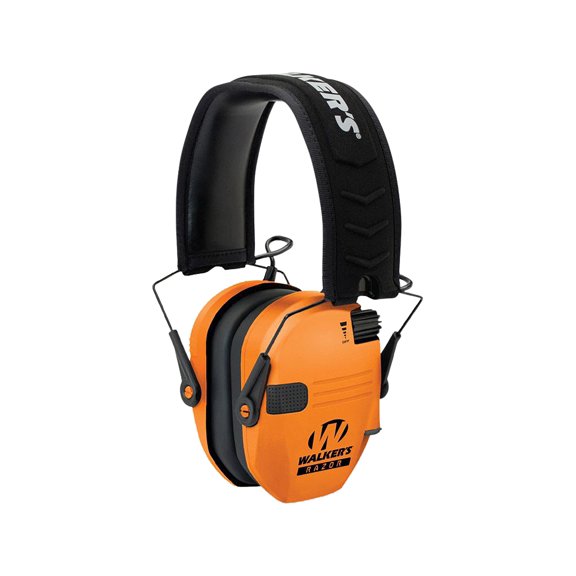 Walker's Razor Slim Low Profile Electronic Ear Muffs Blaze Orange