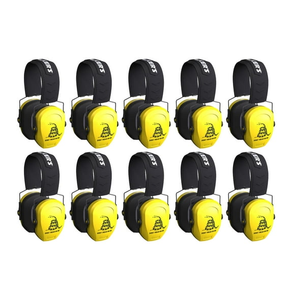 Walker's Razor Slim Passive Earmuffs, Don't Tread On Me (10 Pack)