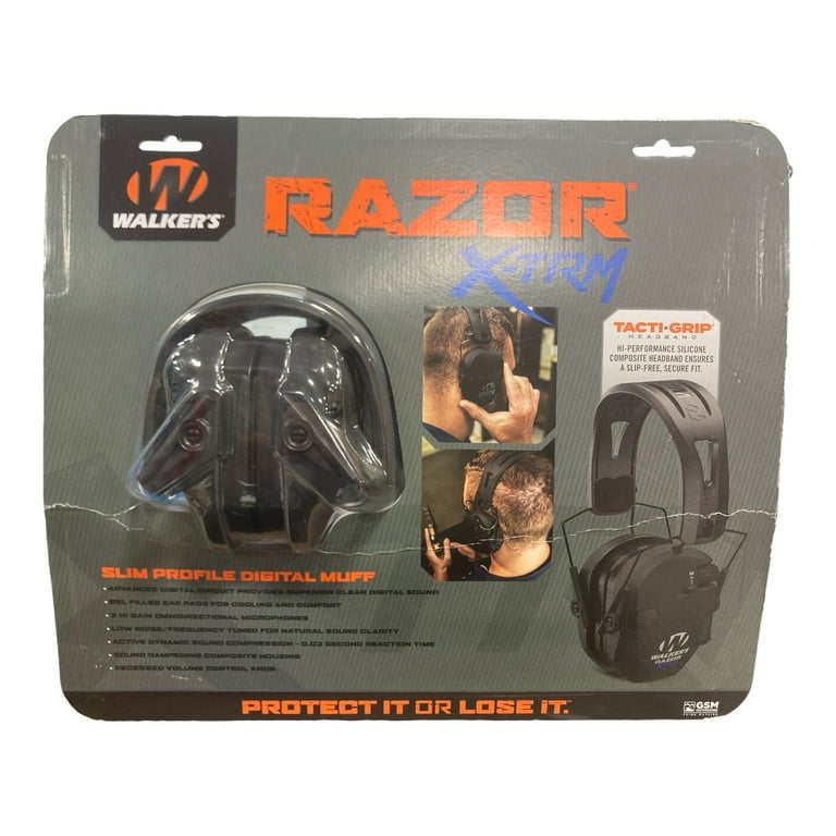 Walker's Razor X-TRM Electronic Ear Muffs with Tacti-Grip Headband
