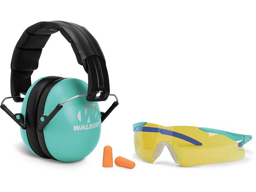 Walker's Razor Youth and Women's Passive Ear Muffs Teal