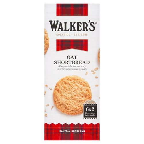 Walker's Shortbread Oat Shortbread 200g, British Import (Pack of 2)