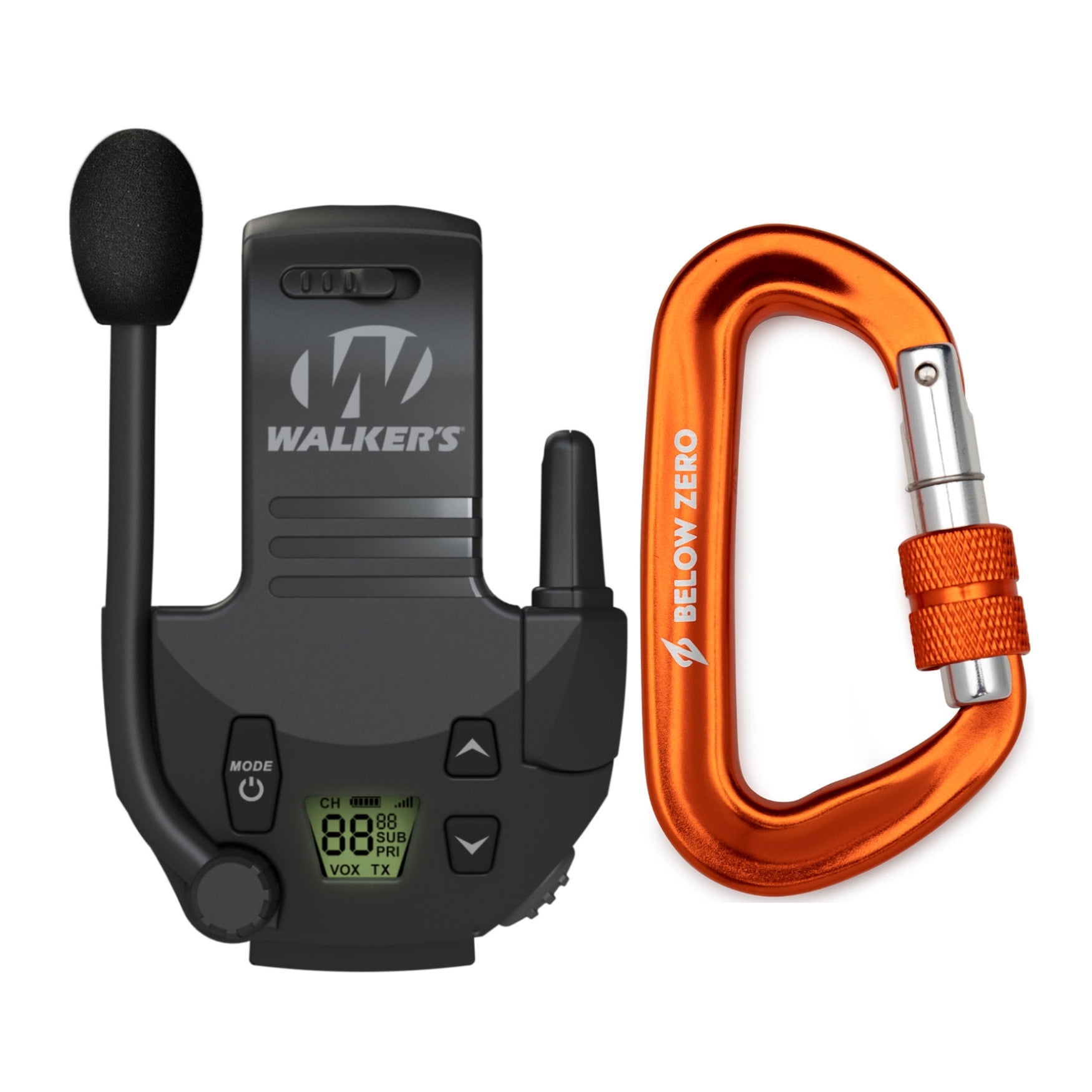 Walker's Tactical/Hunting 2Mile Range Walkie Talkie for Razor Muffs