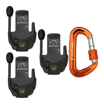 Walker's Tactical/Hunting Walkie Talkie for Razor Muffs (3-Pack) with Carabiner