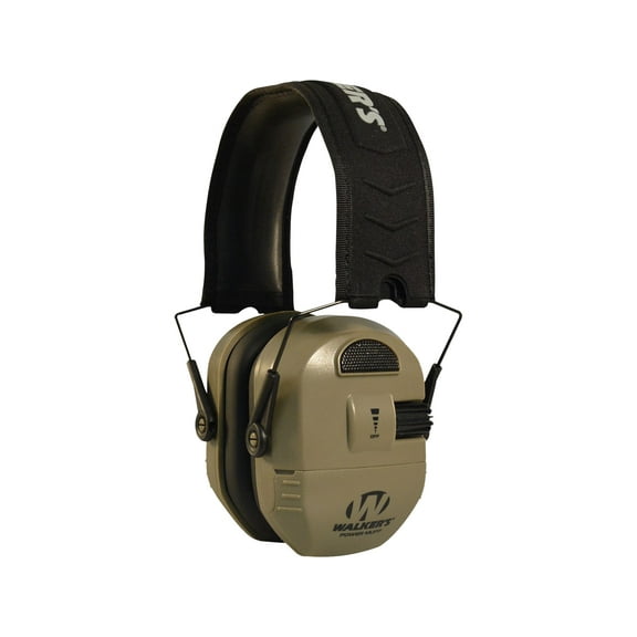 Walker's Ultimate Alpha Power Muff Electronic Earmuffs (NRR 26dB) Flat Dark Earth