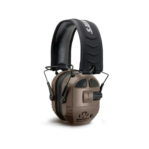 Walker's Ultimate Quad Connect Electronic Earmuffs with Bluetooth (NRR 27dB) Flat Dark Earth