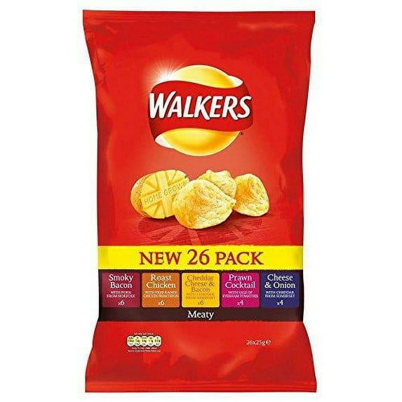 Walkers Crisps - Meaty Variety (14x25g)