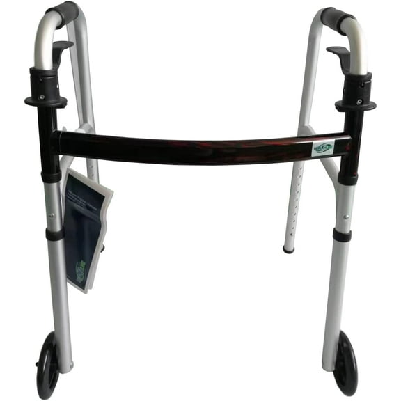 Walkers Deluxe with 5 inch Wheels and 2 Pair Free Rear Glide and Trigger Release 350 lbs (red)