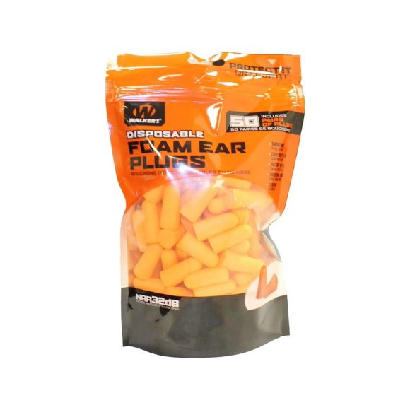 Husqvarna Orange Foam Ear Plugs - 25 Pair Bottle, 32 NRR Rating
