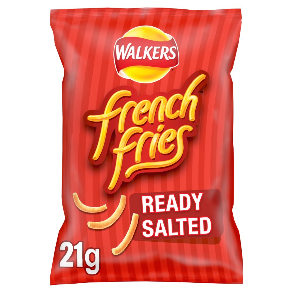 Walkers French Fries Ready Salted Snacks Crisps 21g (pack of 32)