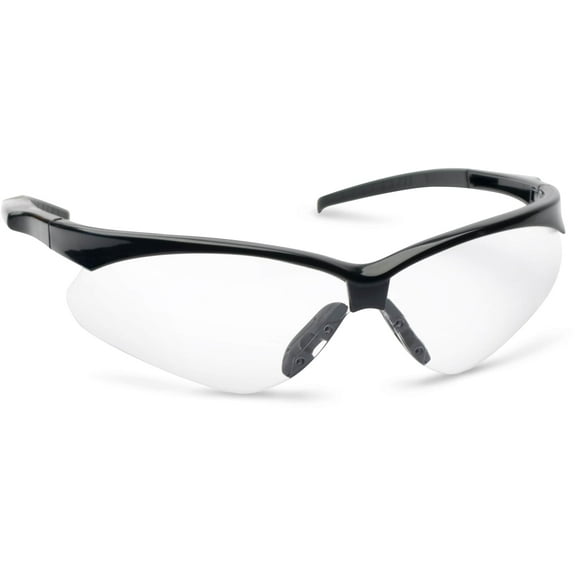 Walkers GWPSGLCLR Shooting Glasses Crosshair Shooting/Sporting Glasses Black Frame Polycarbonate Lens Clear