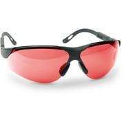 Walkers GWPXSGLVER Shooting Glasses Elite Shooting/Sporting Glasses Black Frame Polycarbonate Vermillion Lens