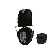Walkers Game Ear Razor Muffs (American Flag) with Protective Case