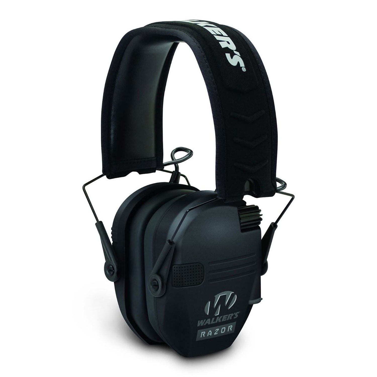 Walkers Game Ears Razor Series Slim Shooter Folding Ear Muff, Black