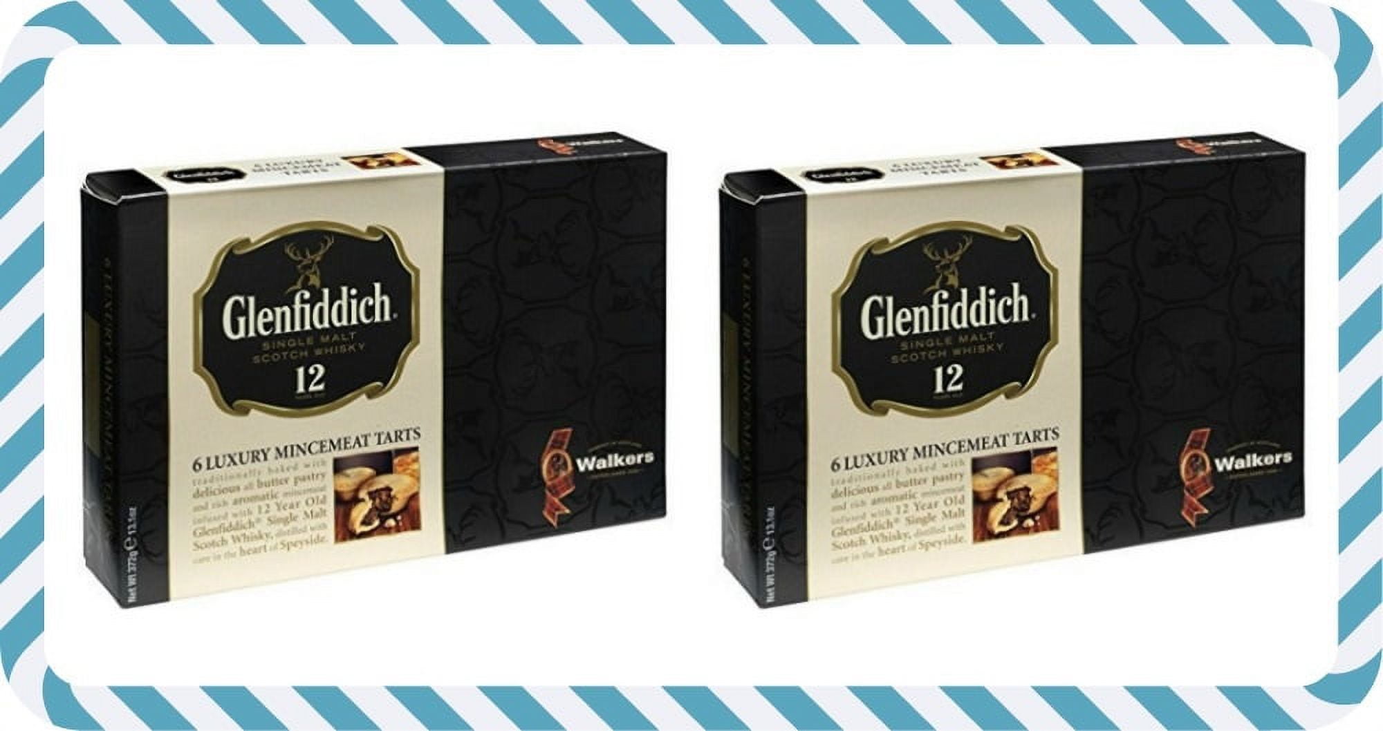 Walkers Glenfiddich Mince Pies 370g 13.5oz (12 Mince Pies) Bundle of
