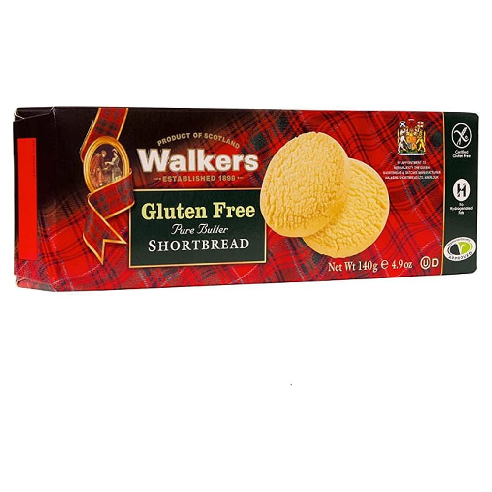 Walkers Gluten Free Shortbread 140g (Pack of 6)
