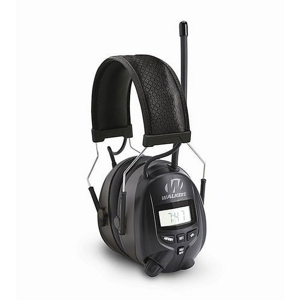 jury Træde tilbage hoppe Walkers Hearing Protection Over Ear AM/FM Radio Earmuffs with Display |  GWP-RDOM - Walmart.com