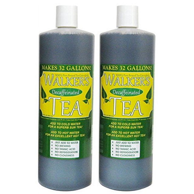 Walkers Liquid Tea Concentrate Without Caffeine 64 ounces total (pack