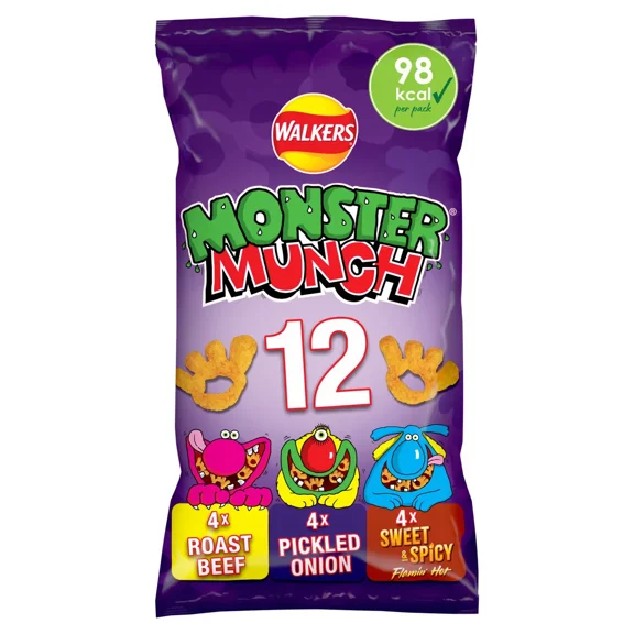 Walkers Monster Munch Variety Multipack Snacks 12 x 20g