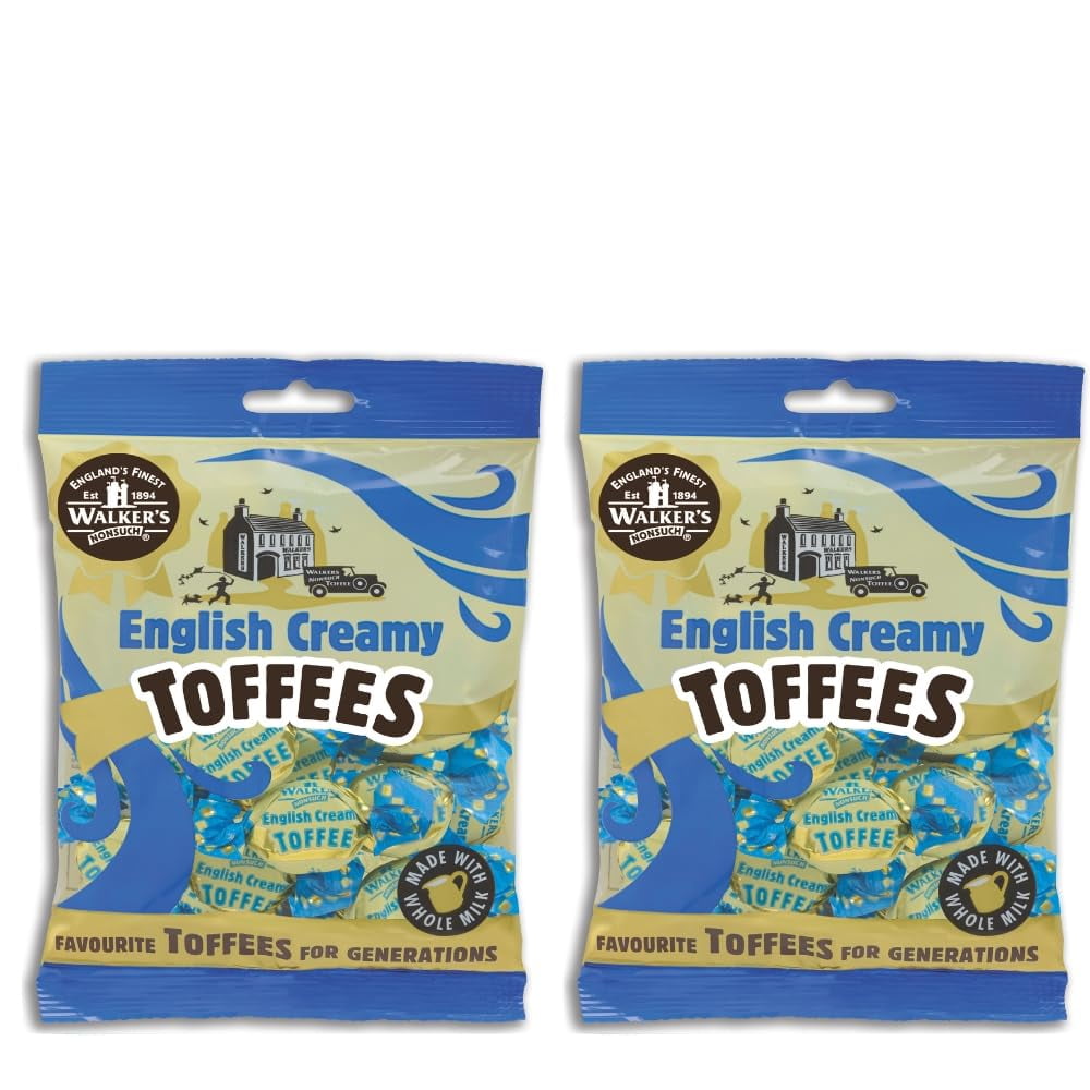 Walkers' Nonsuch English Creamy Toffees with Whole Milk & Butter