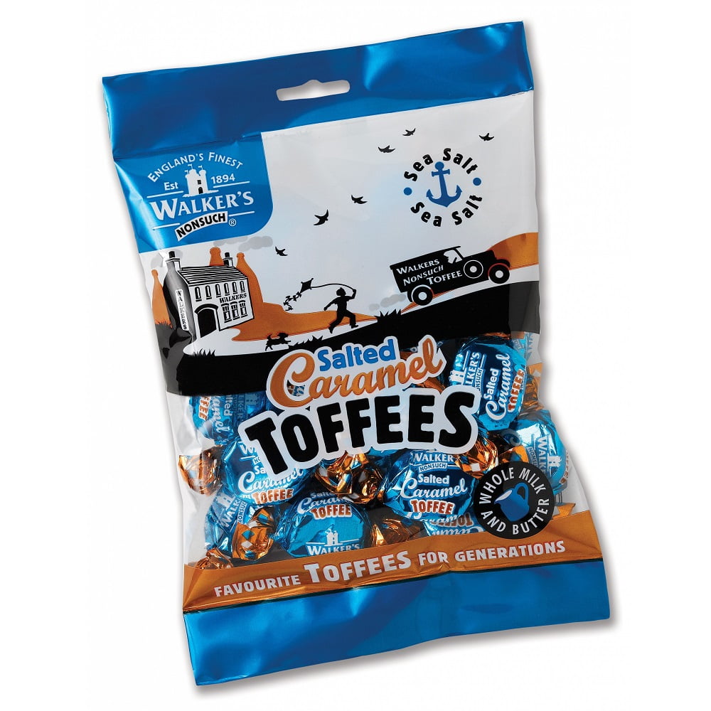 Walkers Nonsuch Salted Caramel Toffee Candies, 150g/5.25 oz. {Imported