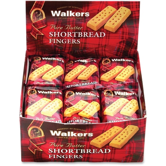 Walkers, OFXW116, Office Snax Walker's Shortbread Cookies, 24 / Box