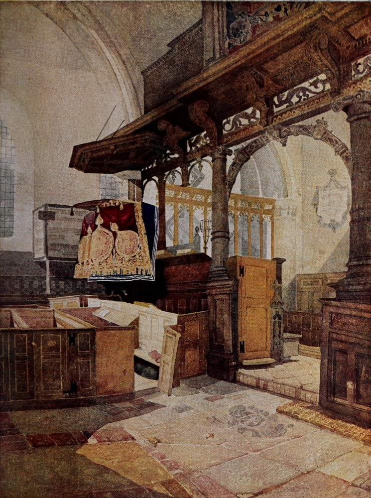 Walkers Quarterly 1926 Trentham Church Canvas Art - John Sell Cotman (18 x 24)