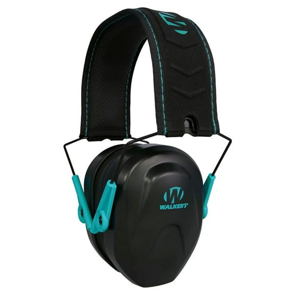 Walker's Razor Compact Youth and Women's Passive Earmuffs (NRR 23dB) Teal
