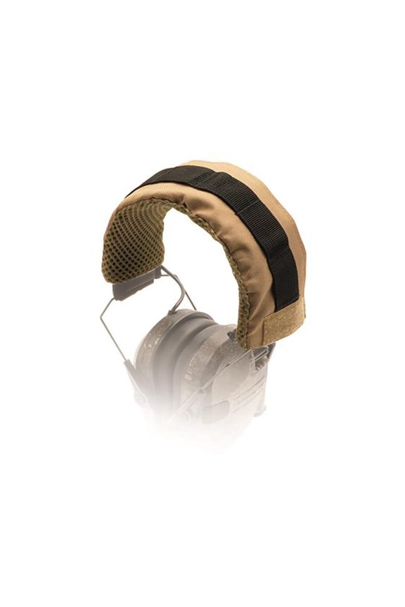 Universal Fit Ear Muffs Headband Wrap Hook and Loop Flat Dark Earth