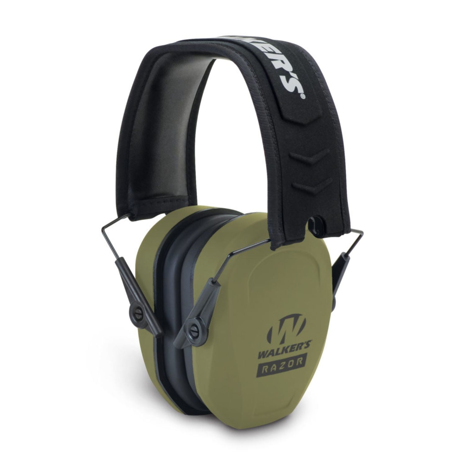 Razor Slim Passive Earmuff - Ultra Low-Profile Earcups - Olive