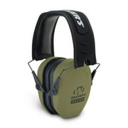 Razor Slim Passive Earmuff - Ultra Low-Profile Earcups - Olive Dark Green, One Size