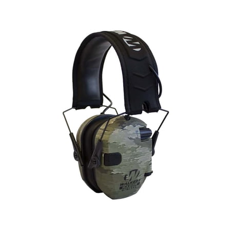 Walkers Razor Pro Digital Ear Muffs, 23 dB NRR, ATAC-IX Camo Ear Cups w/Black Band, GWPDRSEMAIX