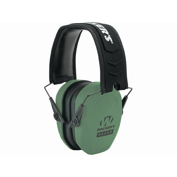 Walkers Razor Slim Passive Ear Muffs, 27 dB NRR, Sage Green