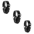 thumbnail image 1 of Walkers Razor Slim Shooting Ear Protection Earmuffs, Black Patriot (3 Pack), 1 of 7
