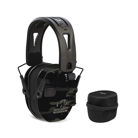 Walkers Razor Tacti-Grip with Rubber Headband (Gray) w/ Protective Case
