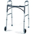 thumbnail image 1 of Walkers for Seniors Folding Walker with Wheels Rolling Walker Front Wheel Walker Aluminum Lightweight Walkers for Seniors and Adults Weighing Up to 350 Pounds Adjustable Height Medical King, 1 of 7