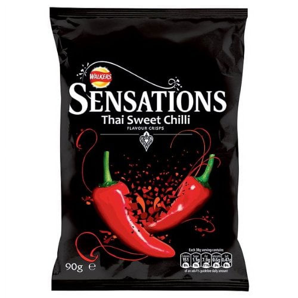 Walkers Sensations Thai Sweet Chilli Flavour Crisps 12 x 80g Bags (Bulk
