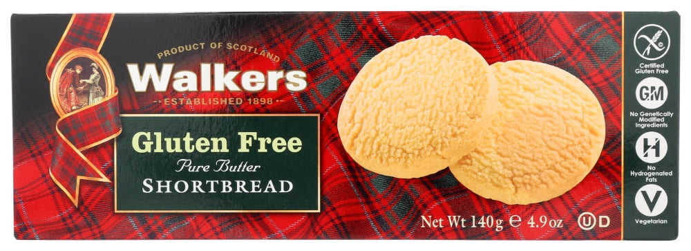 Walkers Shortbread Carton, Gluten Free Rounds, 4.9oz (140g)