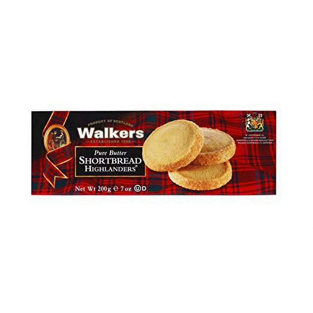 Walkers Shortbread Highlanders Shortbread Cookies, 7 Ounce Box