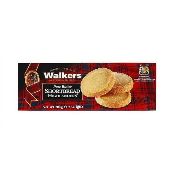 Walkers Shortbread Highlanders Shortbread Cookies, 7 Ounce Box