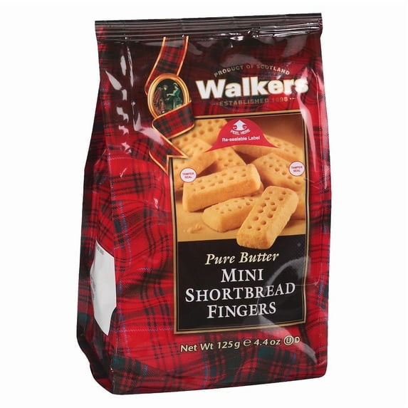 Walkers Shortbread Mini Fingers Cookies Butter 4.4 oz Pack of 2