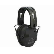 Walker's Razor Tacti-Grip Earmuffs- Black, High Performance Silicone Composite Slip Free Headband- Natural Sound Clarity Full Dynamic Range 23 NRR