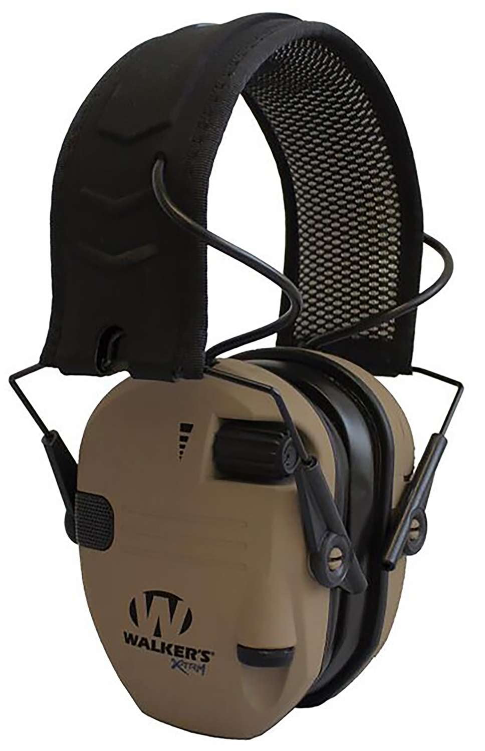 Walkers Ultra Low Profile Razor Xtreme Shooting Muffs in Battle Brown