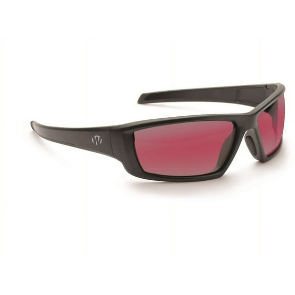 Walker's Vector Full Frame Shooting Glasses With Case Black Frame/Rose Lens