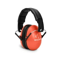 Walker's Low Profile Youth and Women's Passive Folding Earmuffs Passive Ear Muffs Coral