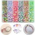 thumbnail image 1 of Walkfairy Pearl Beads for Jewelry Making 6 Colors Pearl Beads, 1890pcs Gradient Color Pearl Beads for Bracelets Necklaces Earrings Making, Round Pearl Beads Kit DIY Crafts Gifts for Girls Kids Adults, 1 of 2