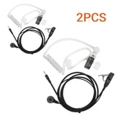 Walkie Talkie Headset 1 Pin Covert Acoustic Tube Earpiece with Mic Compatible with Cobra CXT195 CX112 ACXT1035r ACXT145 ACXT545 PX655 RX385 RX685 Two Way Radio Accessories 2 Pack